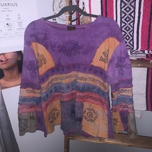 Hippy style/patch style long sleeve